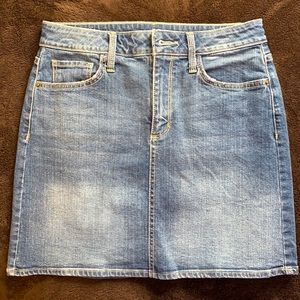 Juniors Blue Denim Mini Skirt